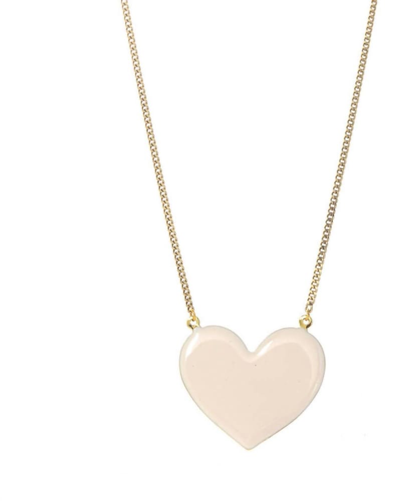 Front of a size O/S Falling For You Necklace in Pink in Pink by TOVA. | dia_product_style_image_id:330214